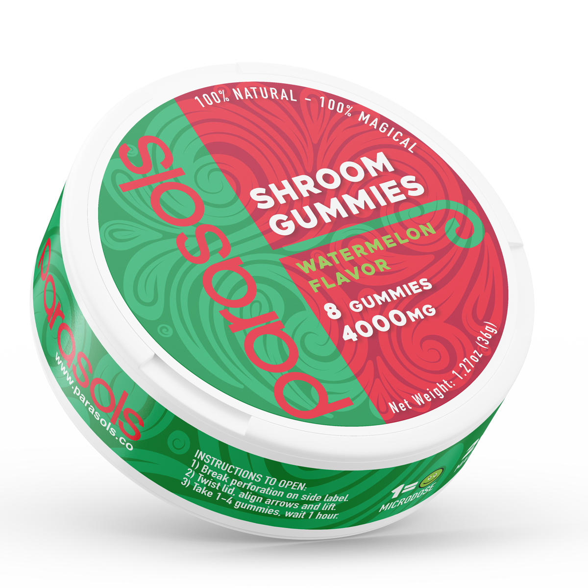 Non Detect Shroom Gummies - Watermelon 6000 mg