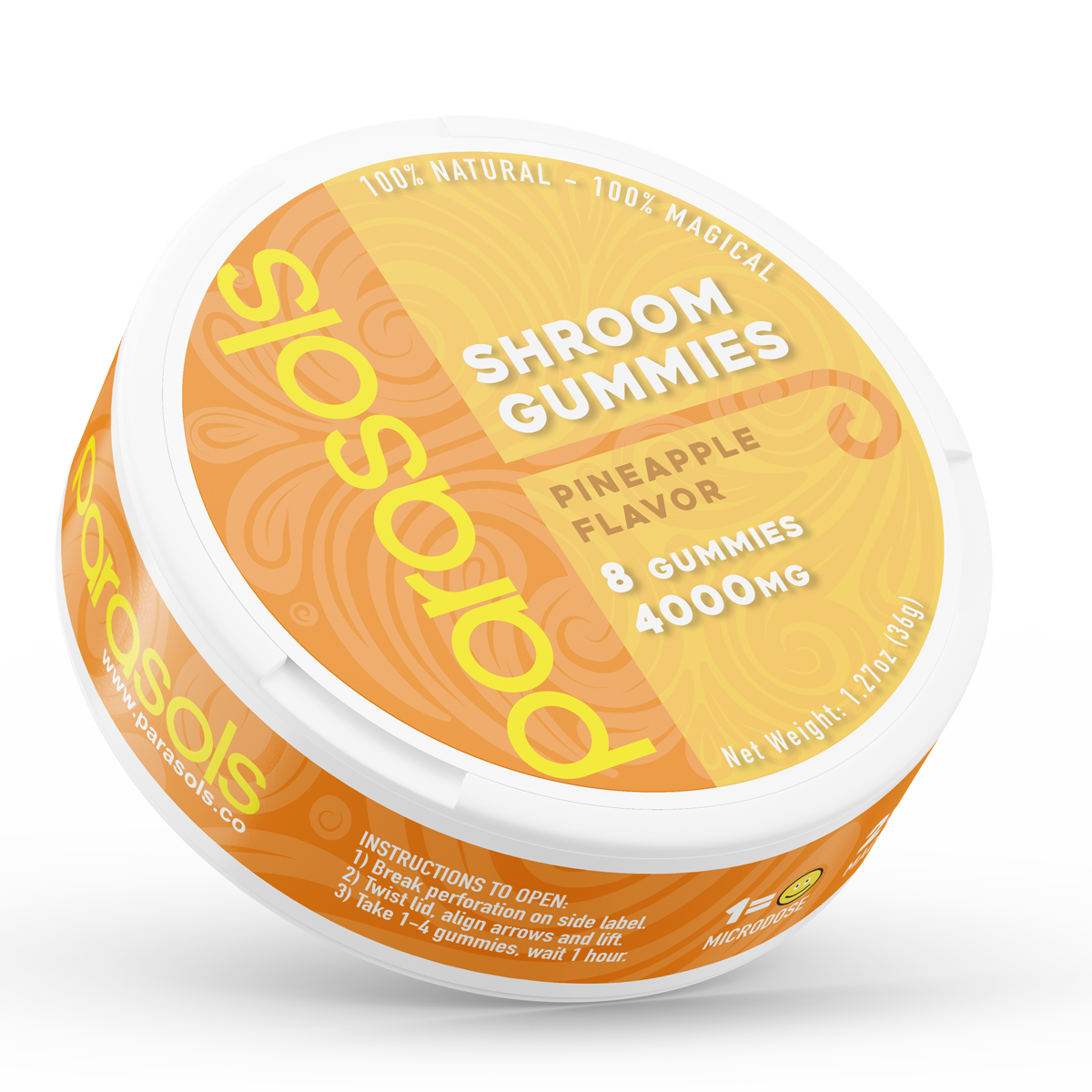 Non Detect Shroom Gummies - Pineapple 6000 mg