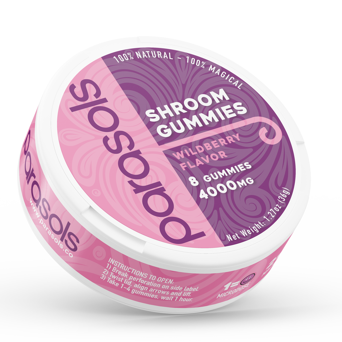 Non Detect Shroom Gummies - Wildberry 6000 mg