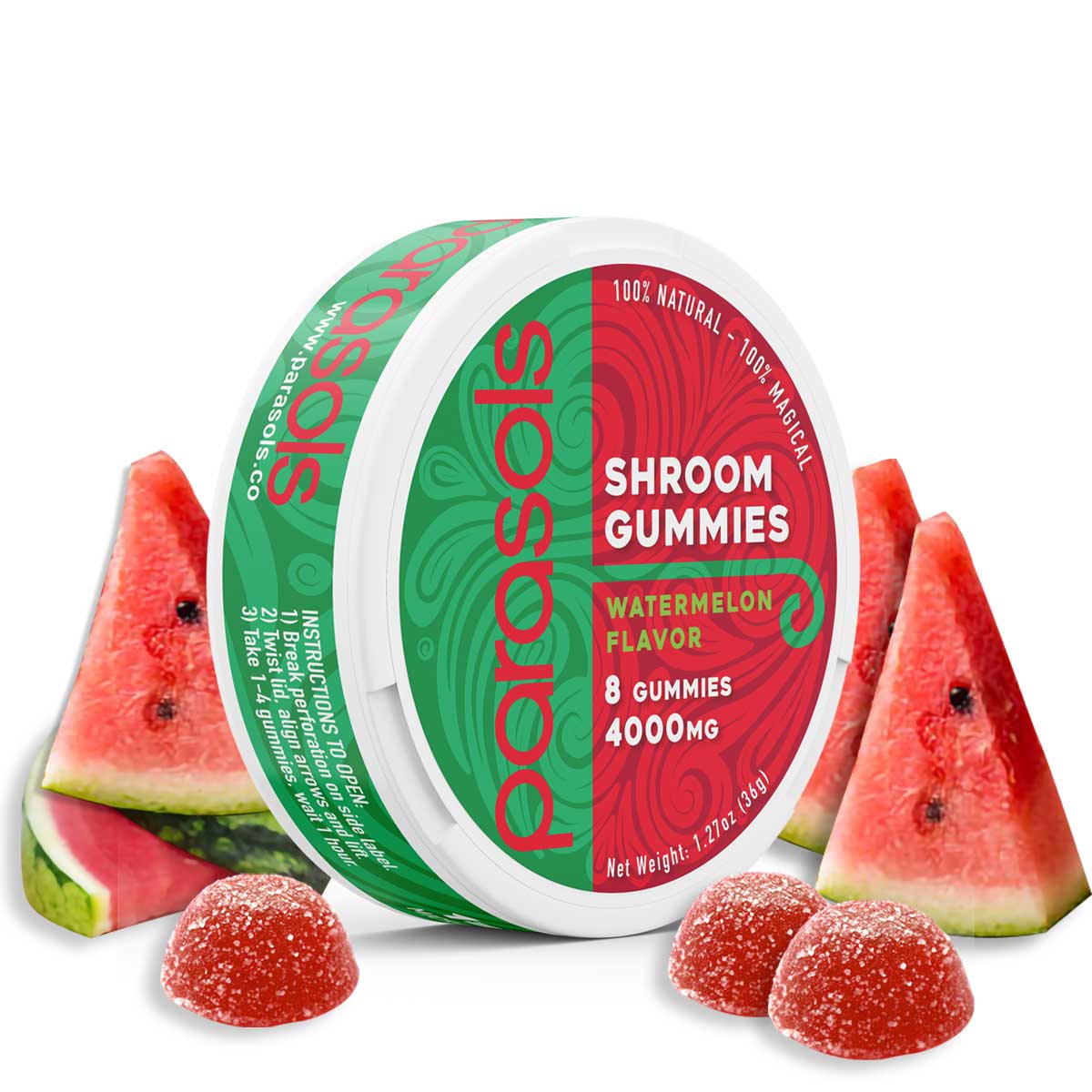 Non Detect Shroom Gummies - Watermelon 6000 mg
